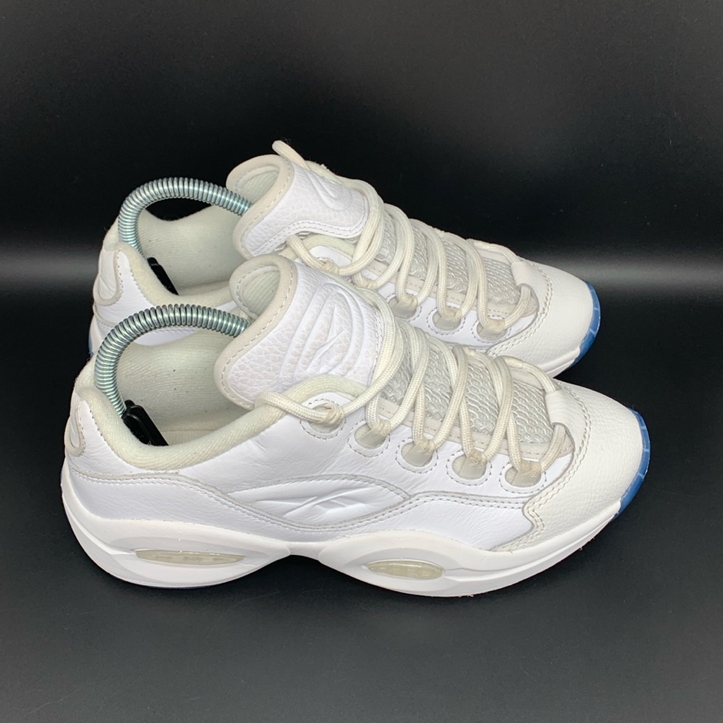 Reebok Question Low White Basketball Shoes Men’s Sz 5.5 Women’s Sz 6.5 Eu 37